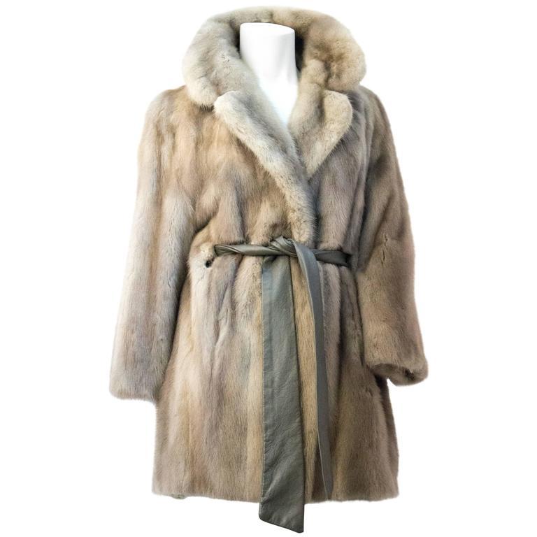 3/4 length mink coat