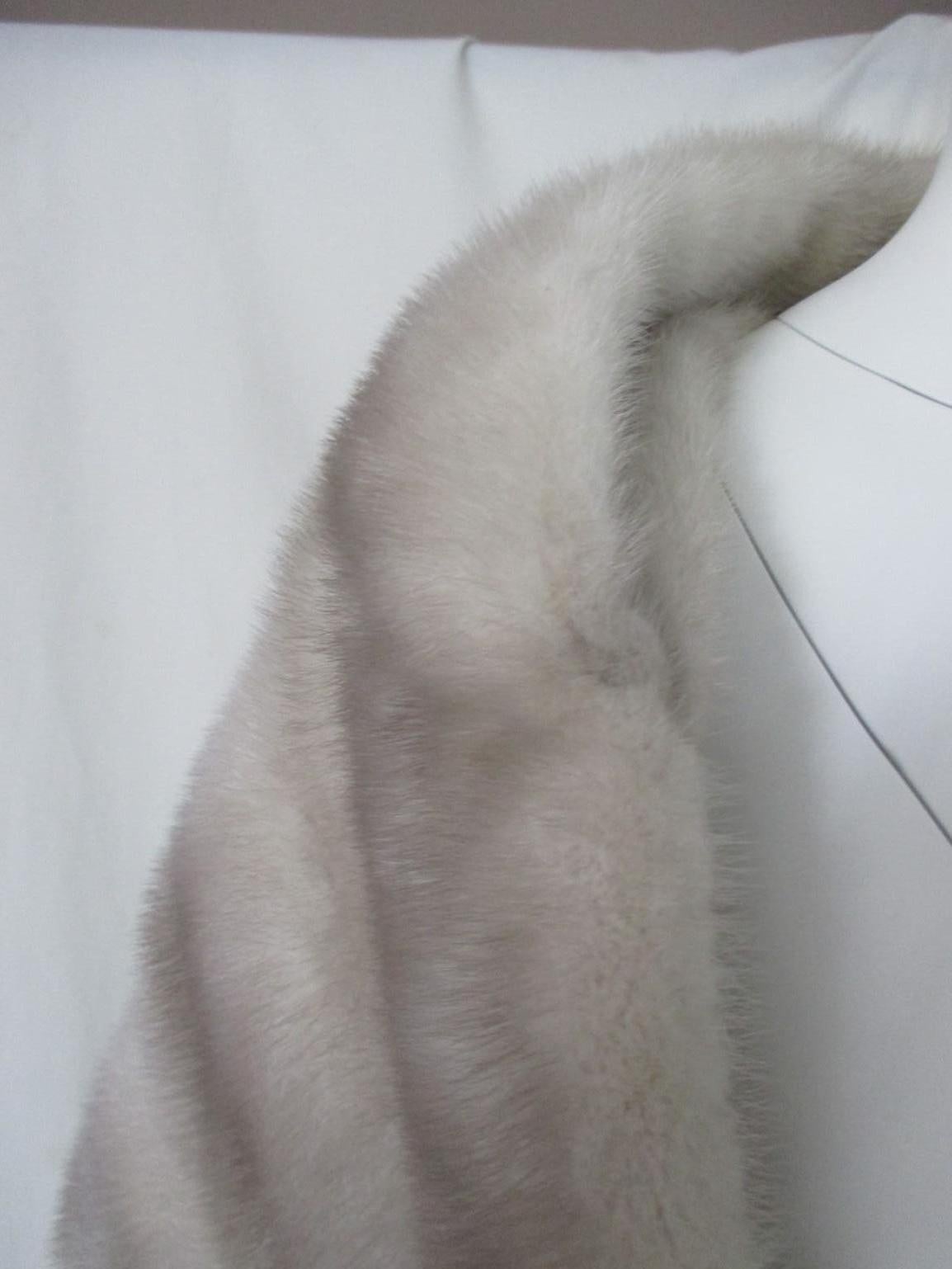 Grey Mink Fur Stole 1