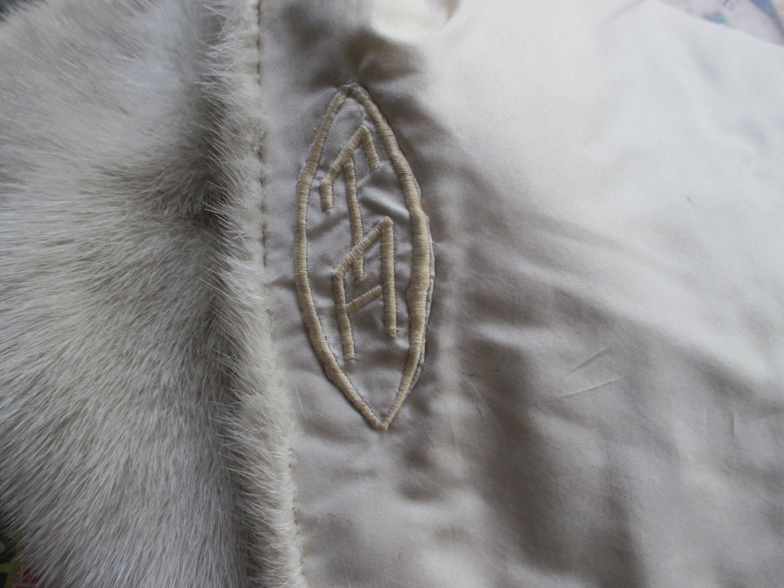 Gray Grey Mink Fur Stole