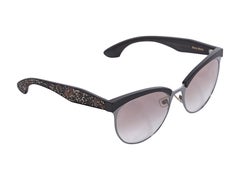 Miu Miu Grey Embellished Cat-Eye Sunglasses