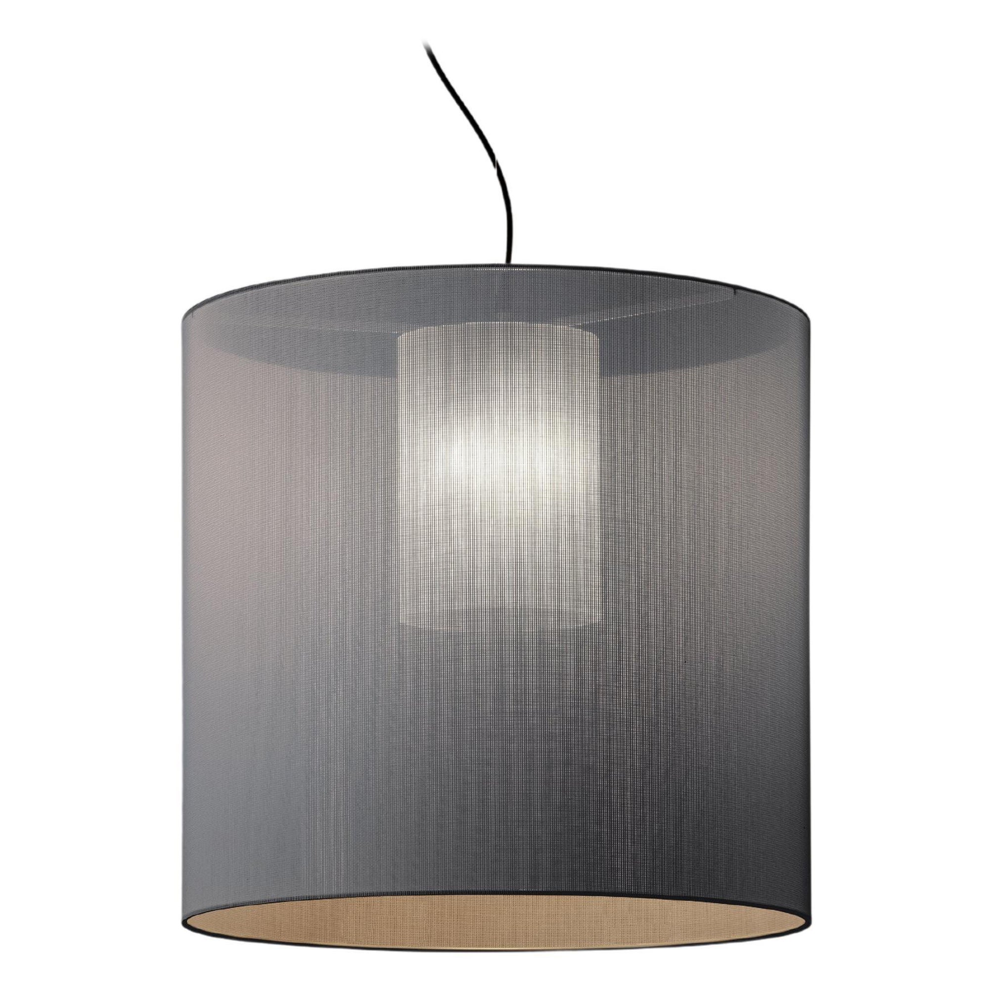 Grey Moaré L Pendant Lamp by Antoni Arola