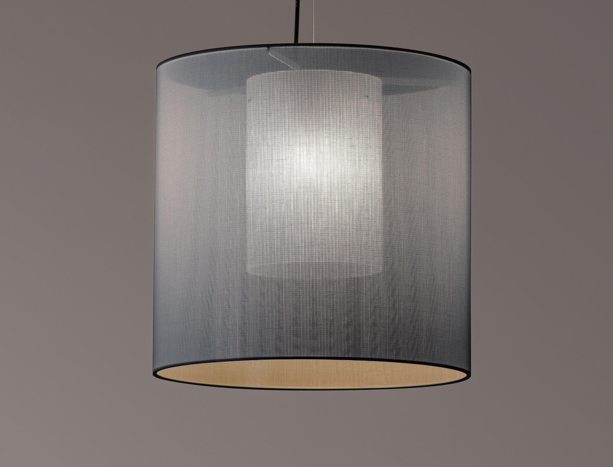 Modern Grey Moaré M Pendant Lamp by Antoni Arola For Sale