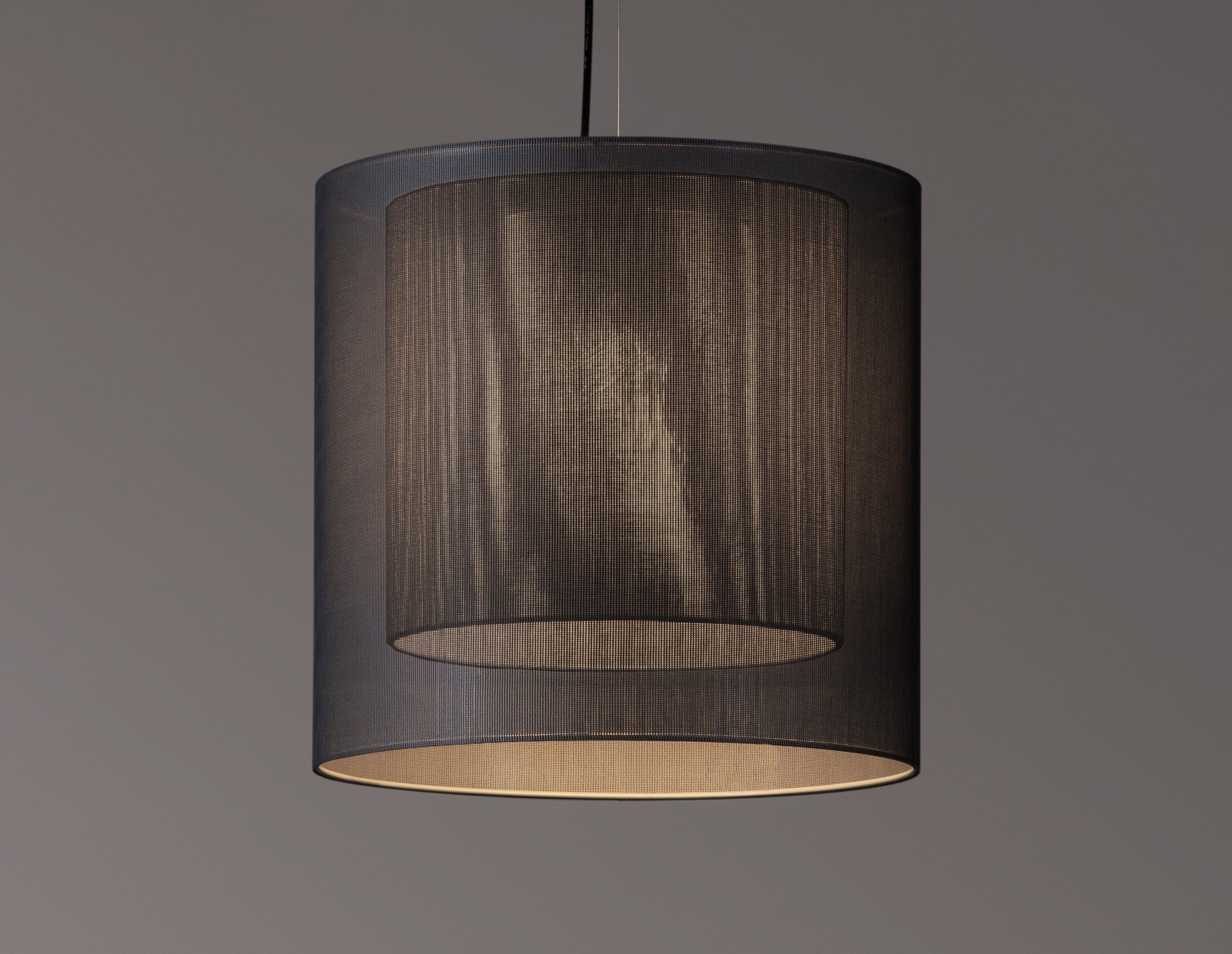 Modern Grey Moaré MS Pendant Lamp by Antoni Arola For Sale