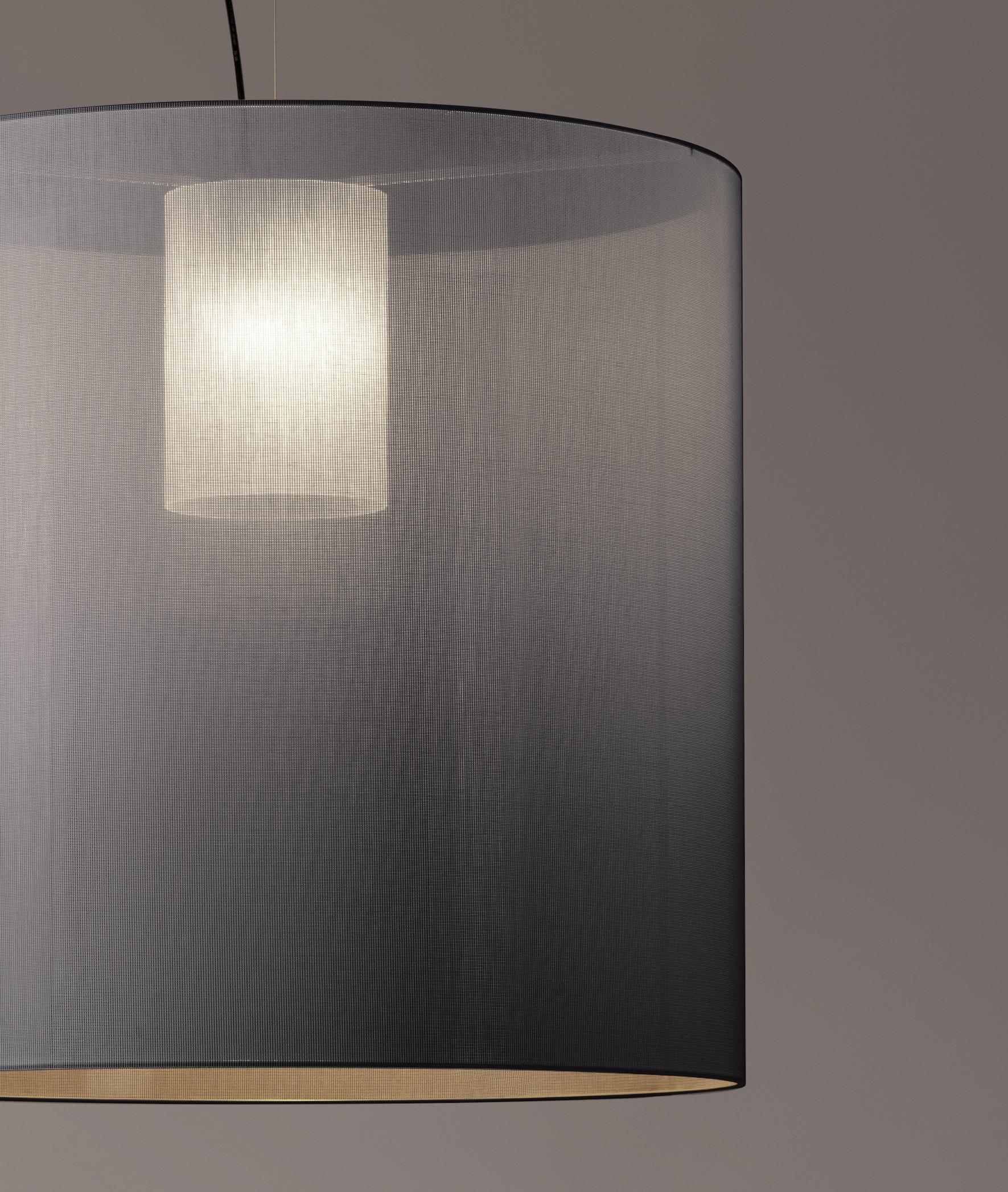 Modern Grey Moaré X Pendant Lamp by Antoni Arola For Sale
