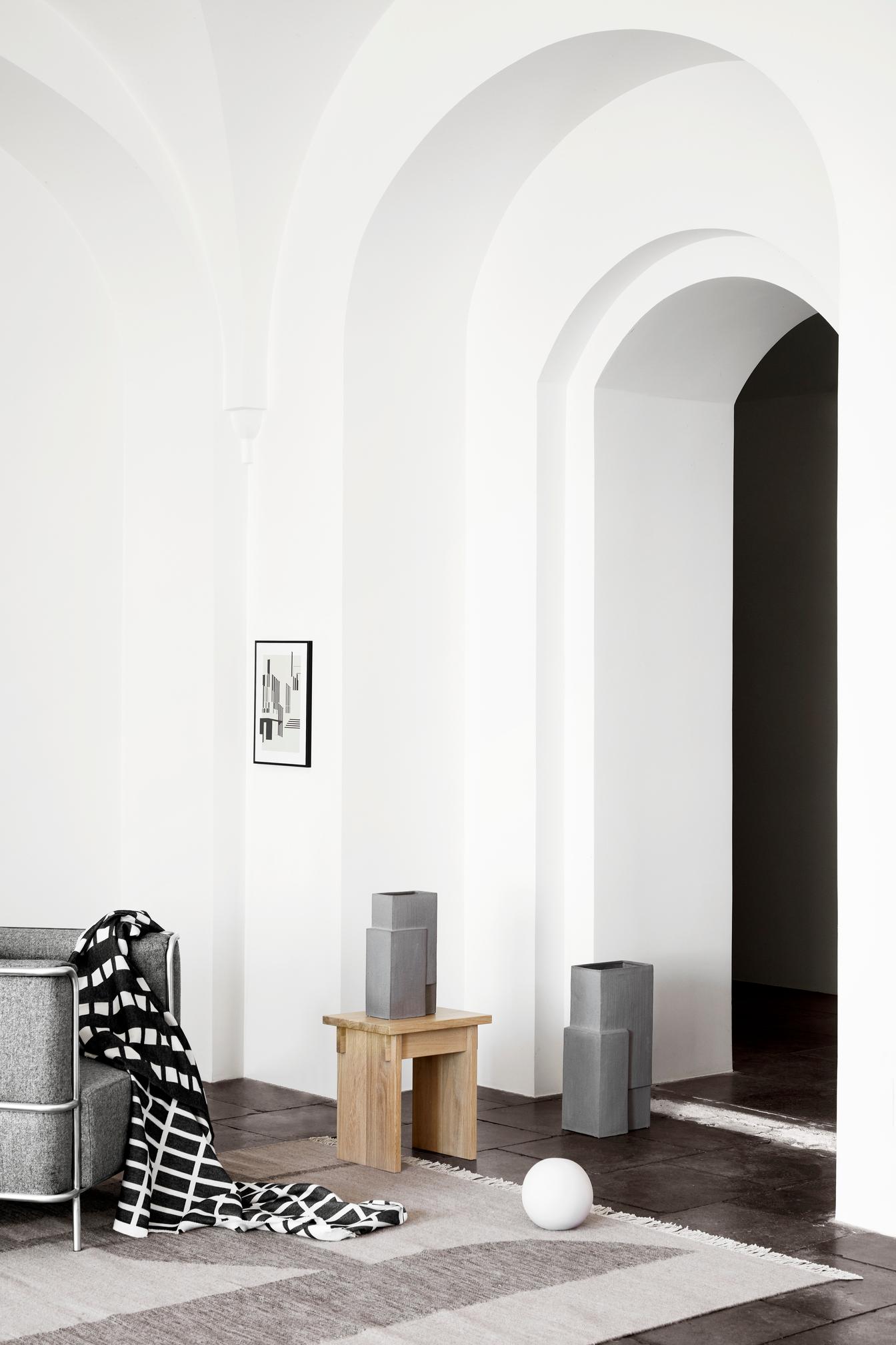 Grey Modernist Lounge Chair by Kristina Dam Studio 3