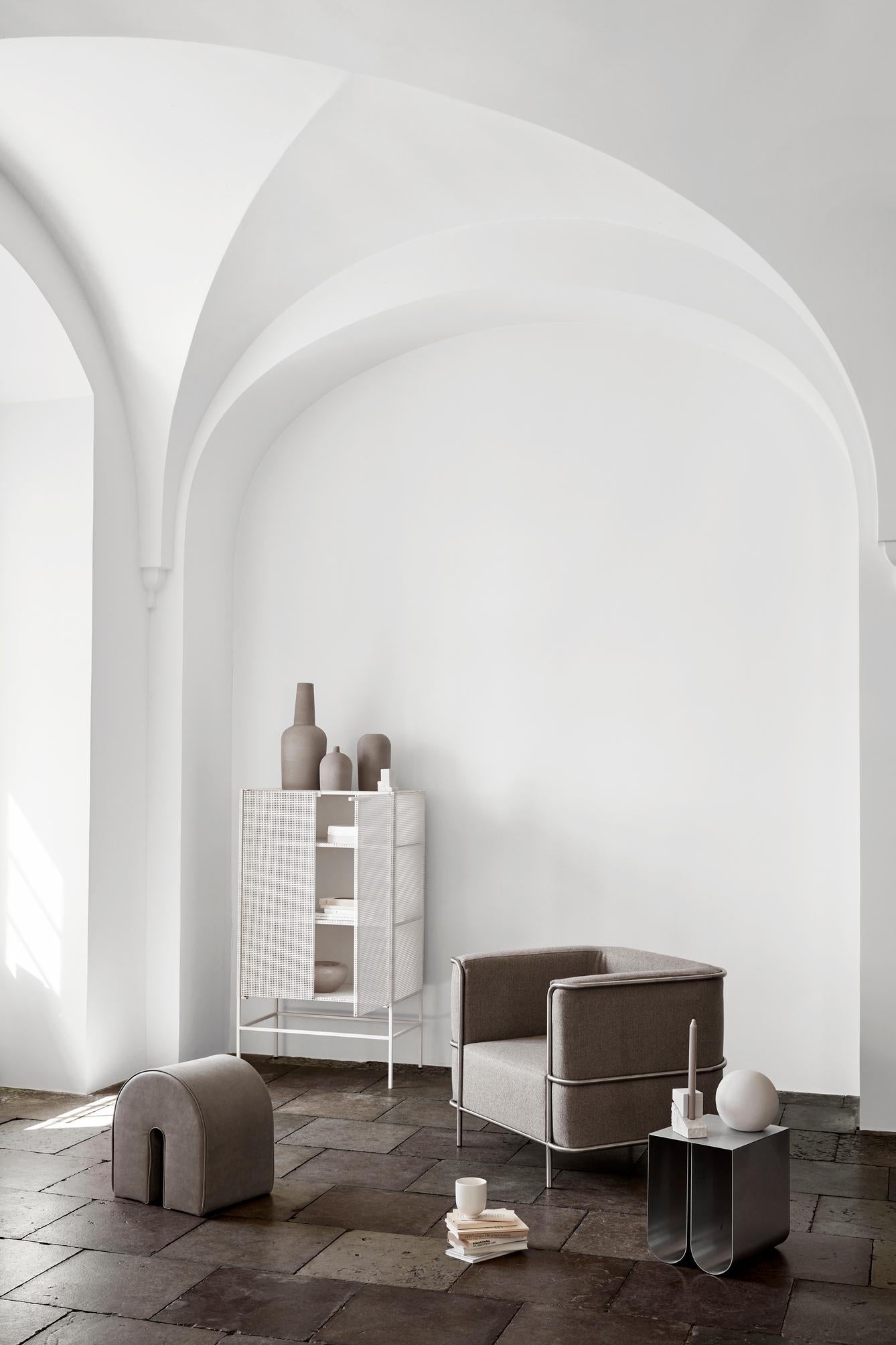 Grey Modernist Lounge Chair by Kristina Dam Studio For Sale 5