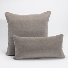 Grey Mohair Pillow By MOGUL