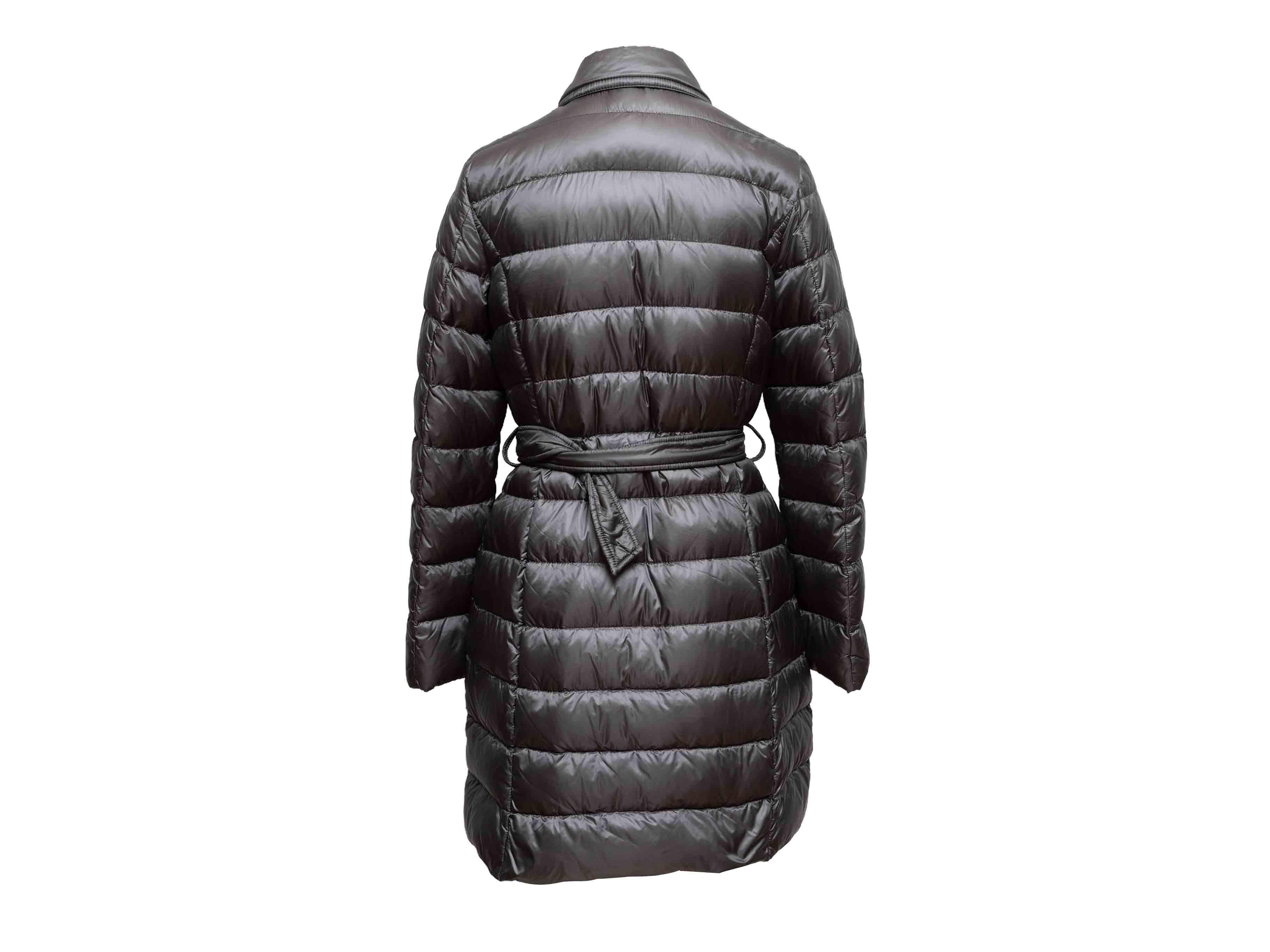 Moncler grigio doppiopetto in piuma d'oca Designer Taglia 3 In condizioni buone in vendita a New York, NY