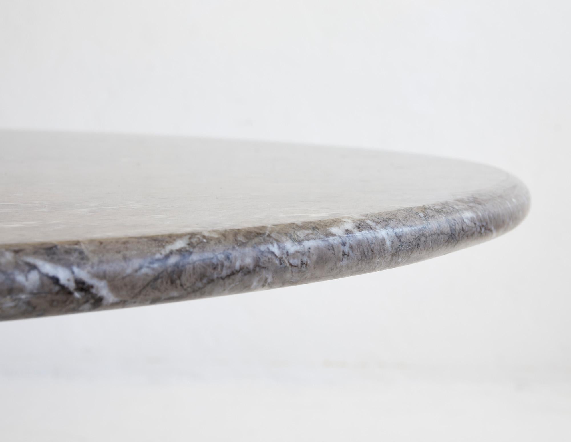 Late 20th Century Grey Mondragone Marble Dining Table by Angelo Mangiarotti, Ed. Skipper, Italy 19 For Sale