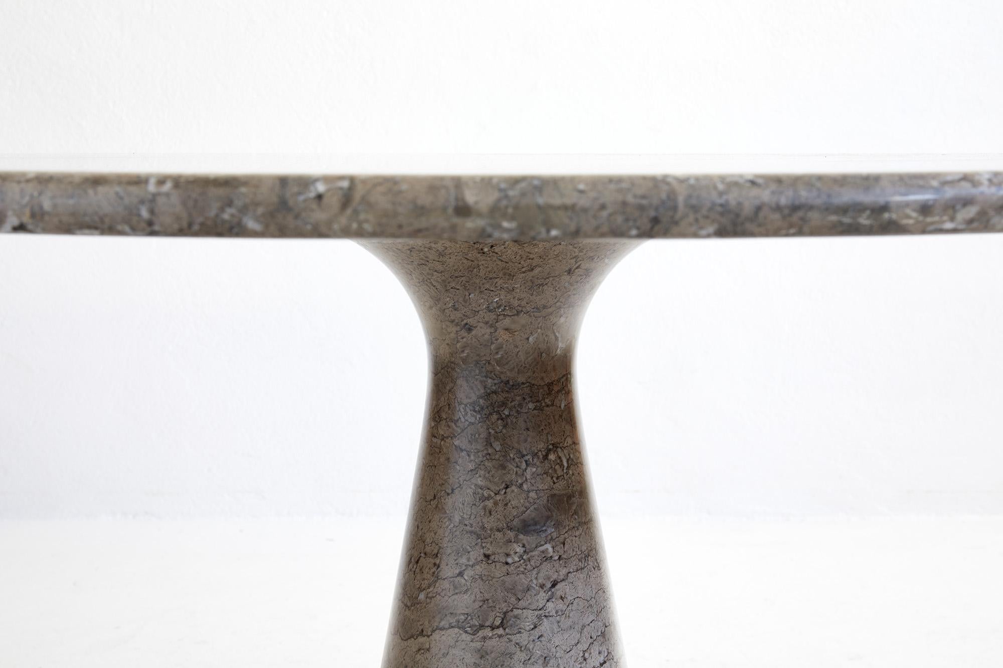 Grey Mondragone Marble Dining Table by Angelo Mangiarotti, Ed. Skipper, Italy 19 For Sale 3