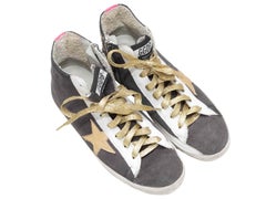 Grey & Multicolor Golden Goose Suede High-Top Sneakers Size 7
