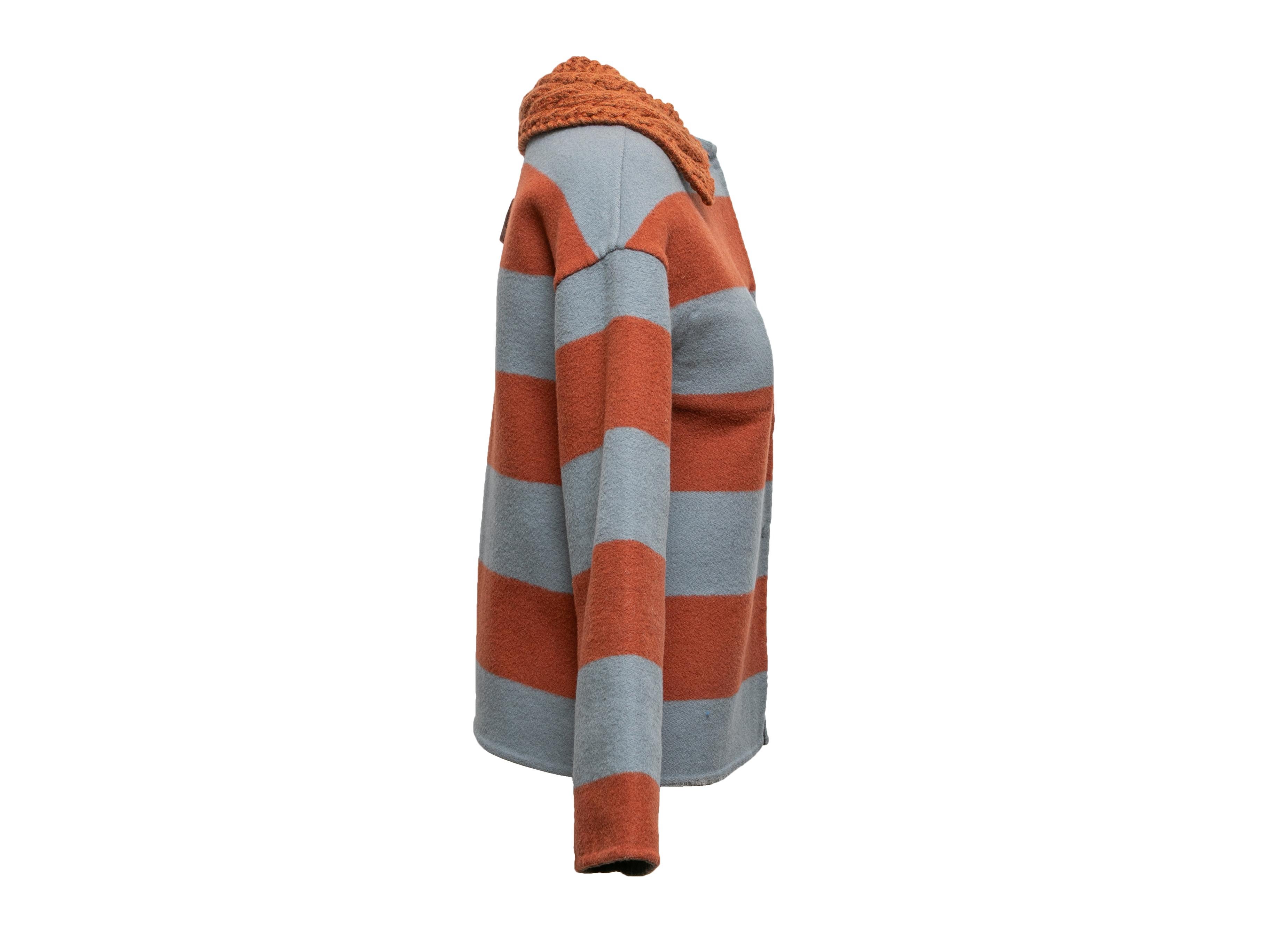 Grau & mehrfarbige Maurizio Pecoraro Wendbare Strickjacke Größe US S (Braun)