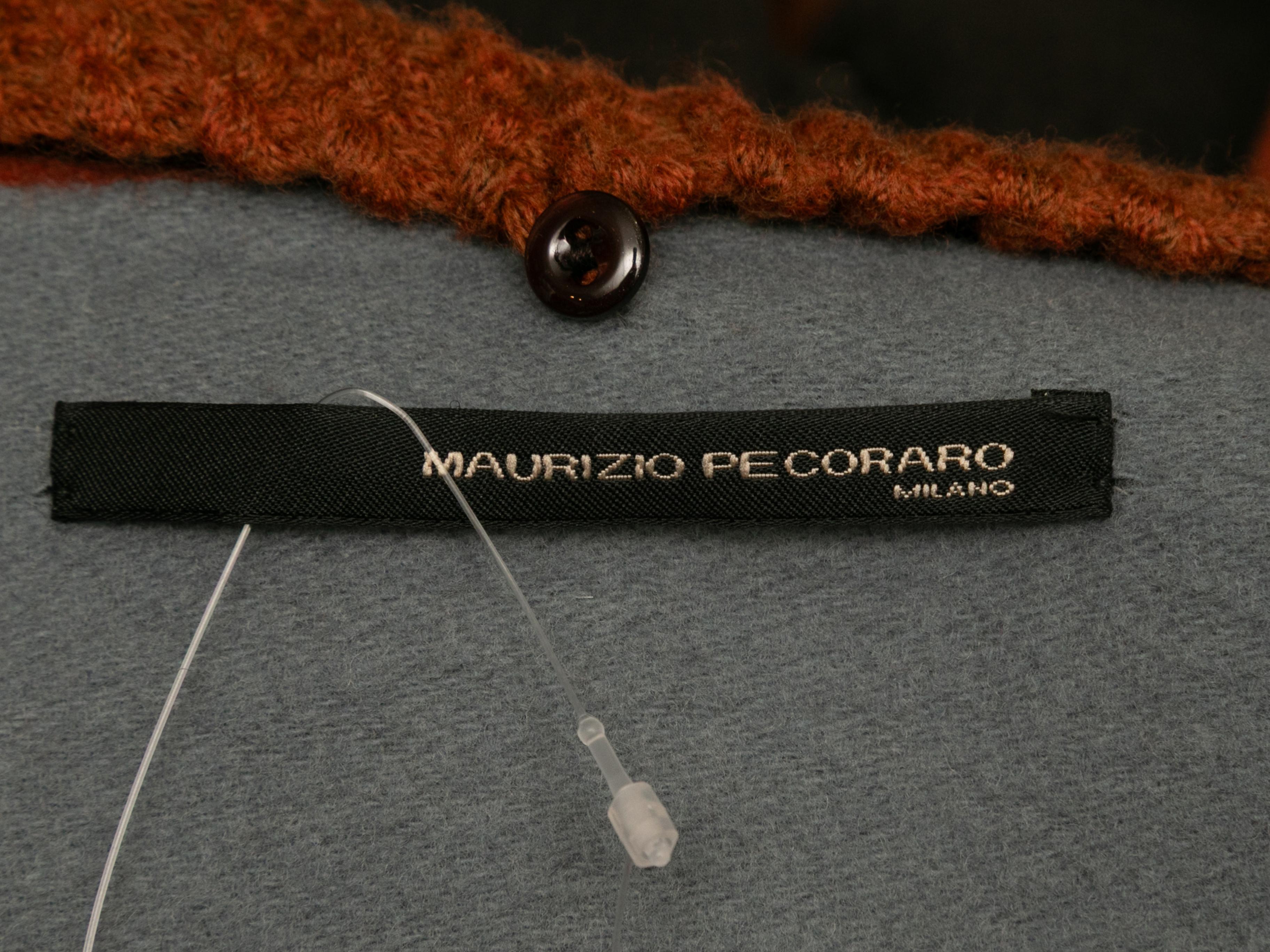 Grau & mehrfarbige Maurizio Pecoraro Wendbare Strickjacke Größe US S Damen