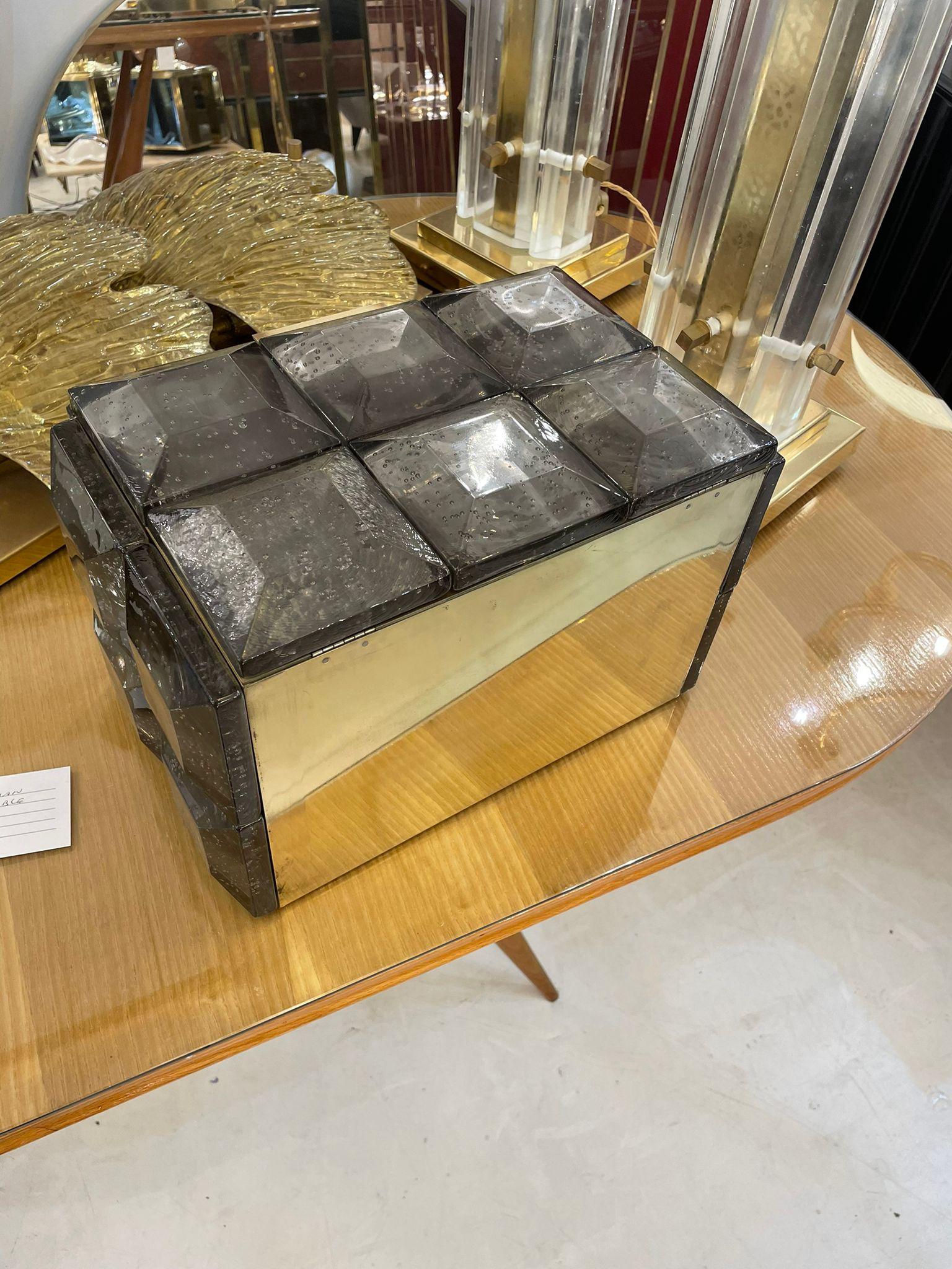 Grey Murano Glass Box 2