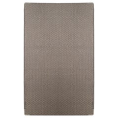 Grey Natural Fiber and Tin Handcrafted Area Rug 2'11"x4'11" by Tapistelar
