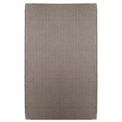 Grey Natural Fiber and Tin Handcrafted Area Rug 5'7"x7'11" by Tapistelar