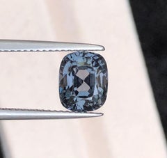Grey Natural Spinel 2.62 Carat Cushion Cut Loose Gemstone for Ring or Jewelry