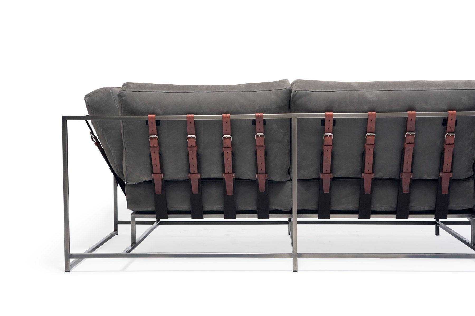 grey nubuck sofa