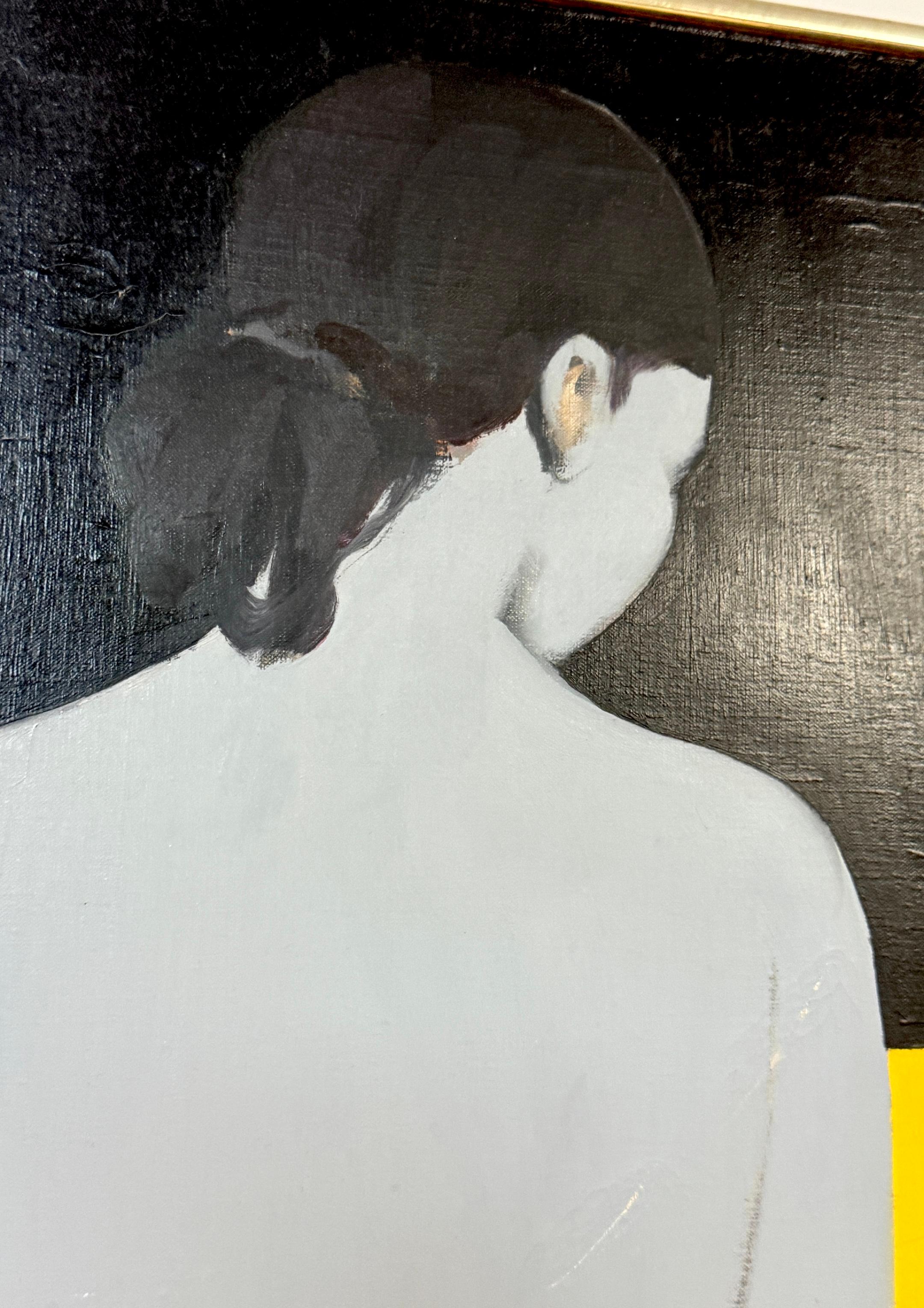 'Grauer Akt mit weißer Frucht' von Doris Klein, 1971, Roko Gallery, NY, NY im Angebot 1
