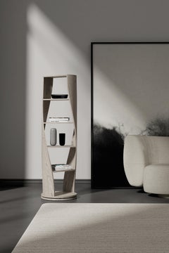 MYDNA, Bookshelves, Standing Shelf, Storage System in Grey Oak by Joel Escalona