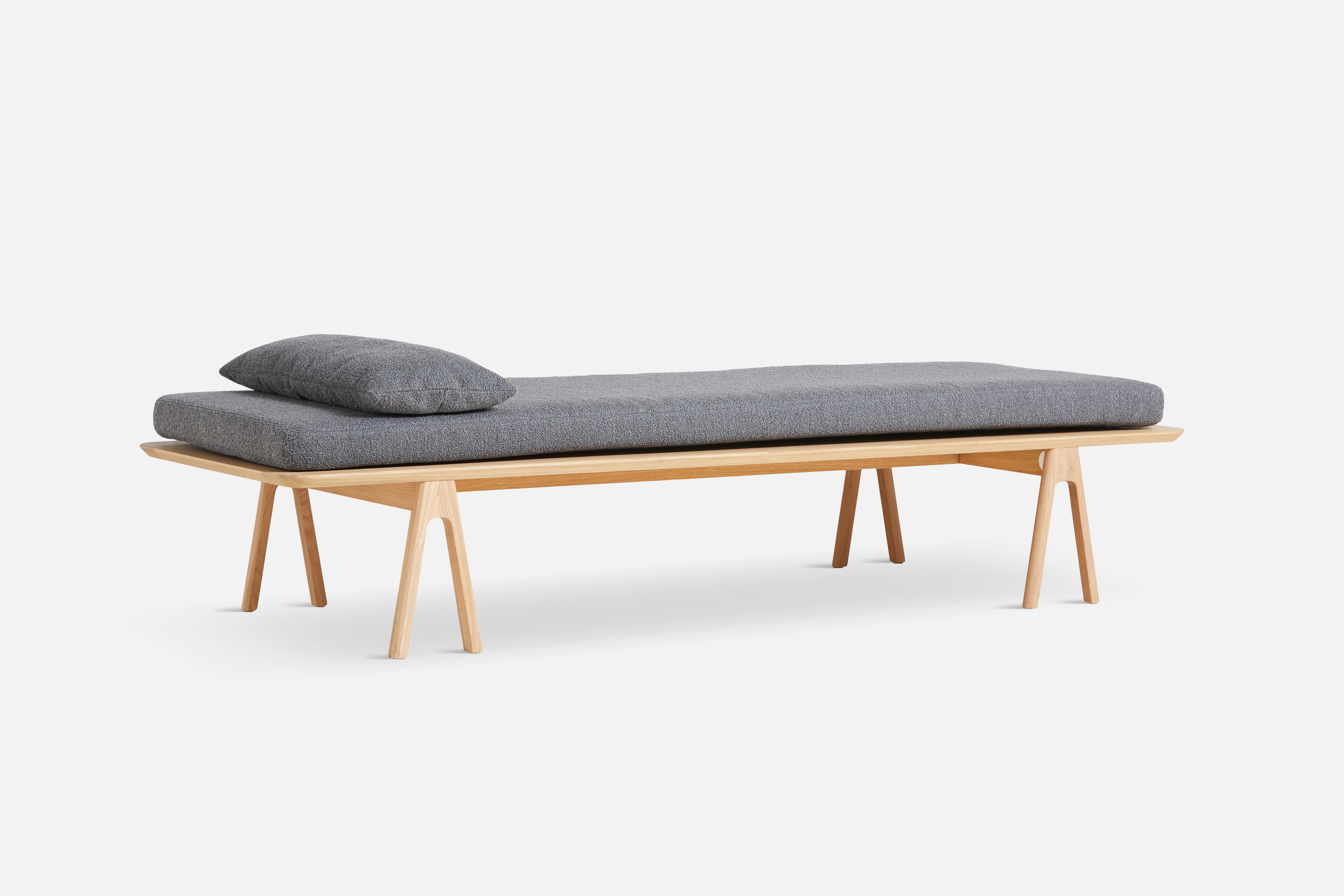 Grey Oak Level Daybed by Msds Studio In New Condition For Sale In Geneve, CH