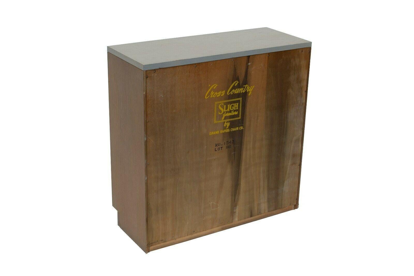 Grey Oak Modern Grey Bookshelf Drawer by Sligh Cross Country 5
