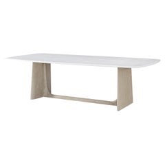 Table de salle à manger en Oak Oak Modernity avec plateau en quartz