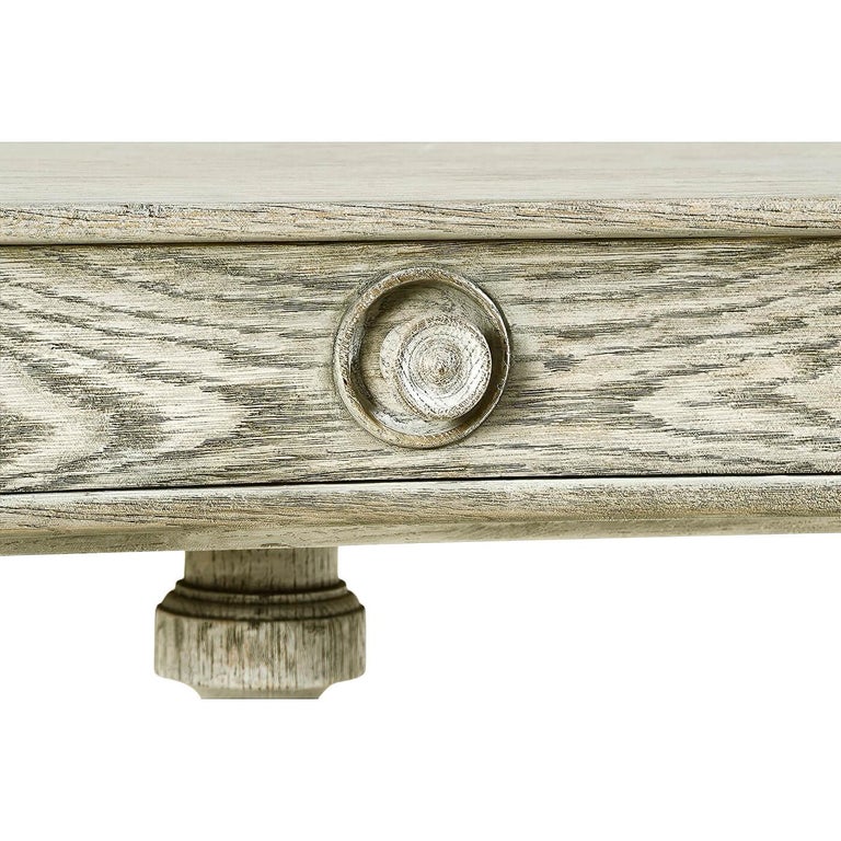 Grey Oak Pedestal Side Table For Sale at 1stDibs grey oak side table