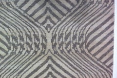 Grey Ogee Pattern Rug