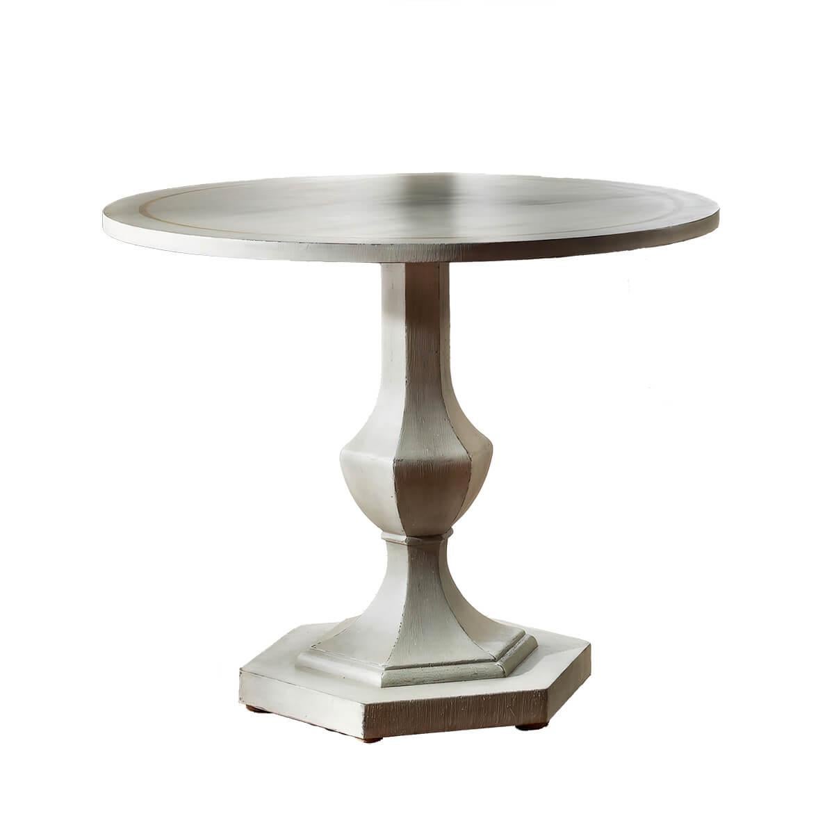 Vietnamese Grey Painted Neo Classic Center Table For Sale