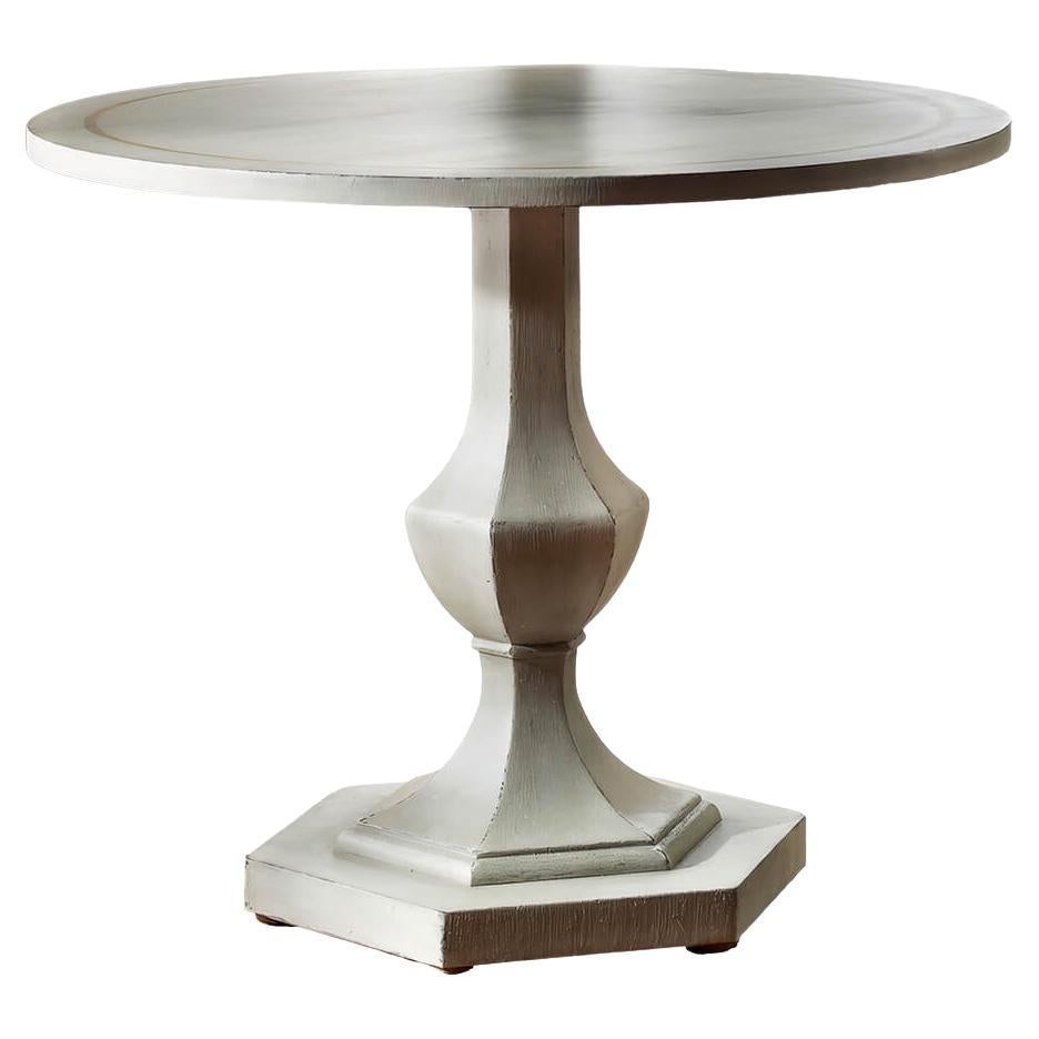 Grey Painted Neo Classic Center Table For Sale