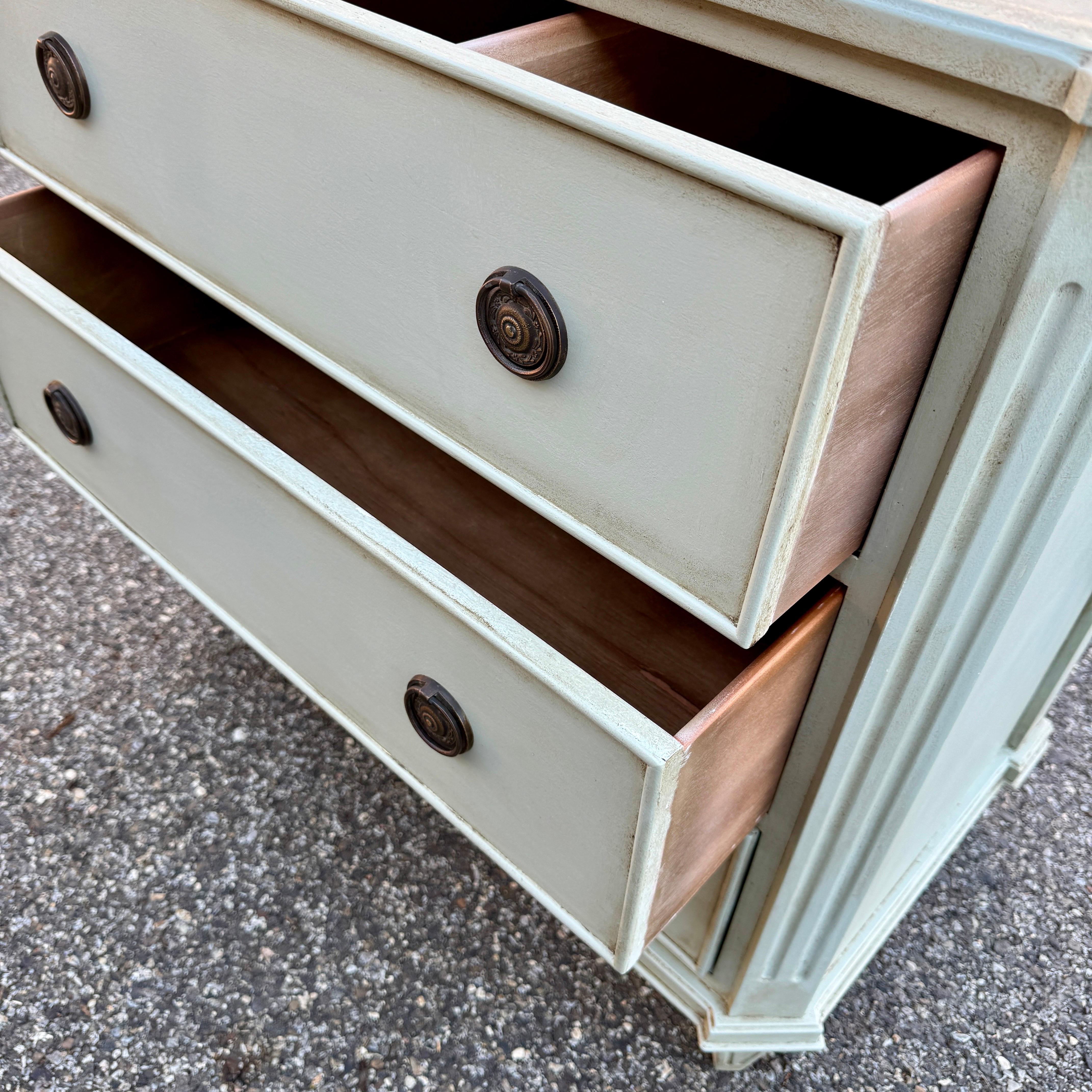 Swedish Gustavian Style Painted 3 Drawer Chest Bureau For Sale 1