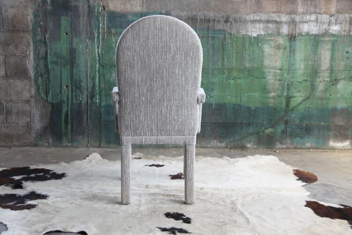 Sillón Parsons Gris Estilo Milo Baughman, Años 80 Moderno de mediados de siglo en venta