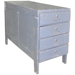 Grey Patina Retro Chest of Drawers, 1950s