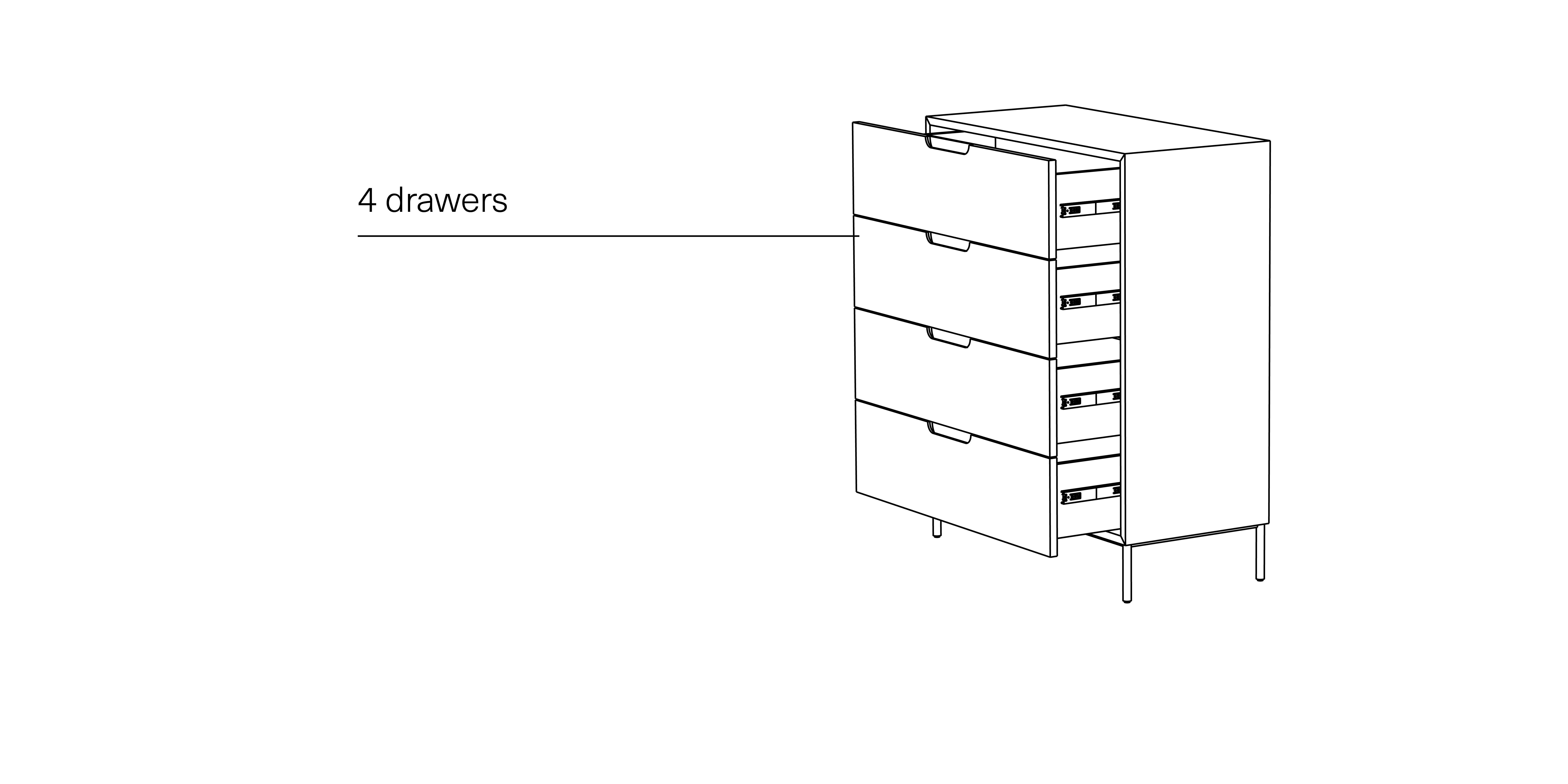 Bodega Dresser, Chest of Drawers in Dark Wood Marquetry Veneer by Joel Escalona For Sale 4