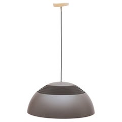 Grey Pendant by Arne Jacobsen for Louis Poulsen, 1970s, Denmark