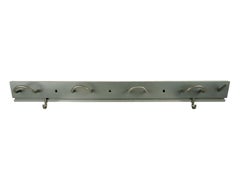 Grey plastic coat rack from outline serie by Castelli Ferrieri for Kartell, 80s