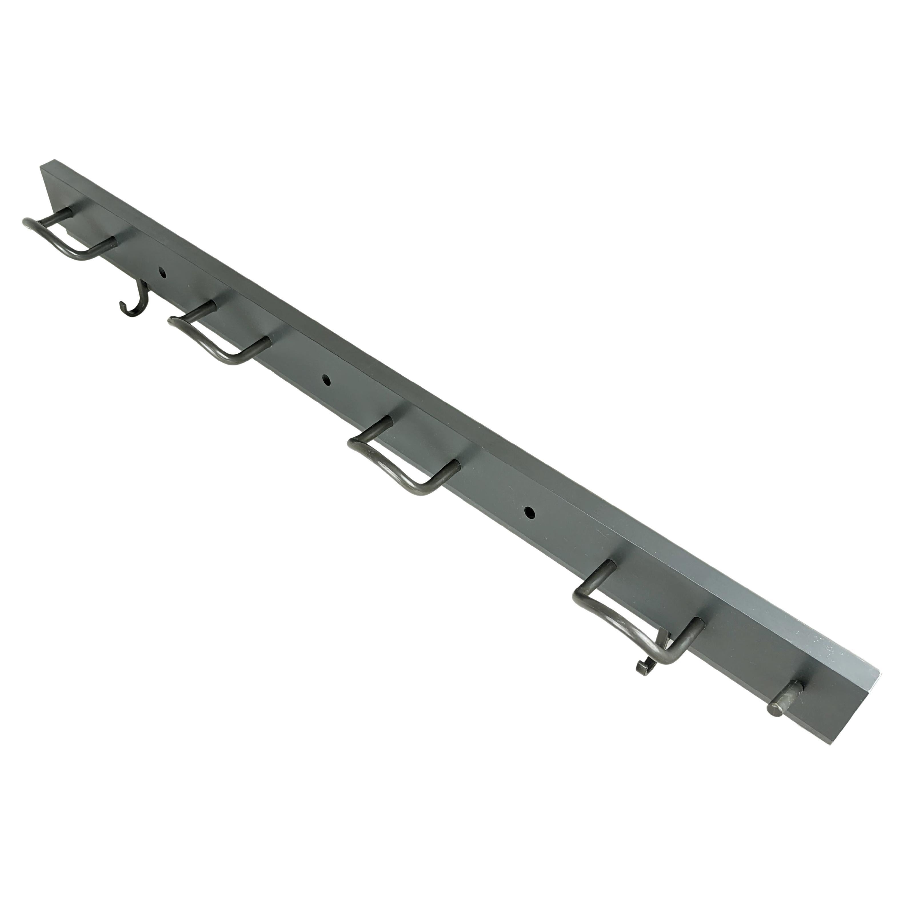 Grey plastic coat rack from outline serie by Castelli Ferrieri for Kartell, 80s For Sale