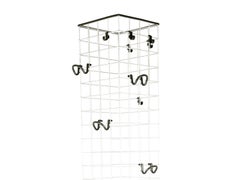 Grey Plastic and White Metal 4788 Clothes-Stand by Ferrieri for Kartell, 1980s