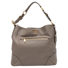 Prada Re-edition 2005 Textured Leather And Nylon Shoulder Bag at 1stDibs