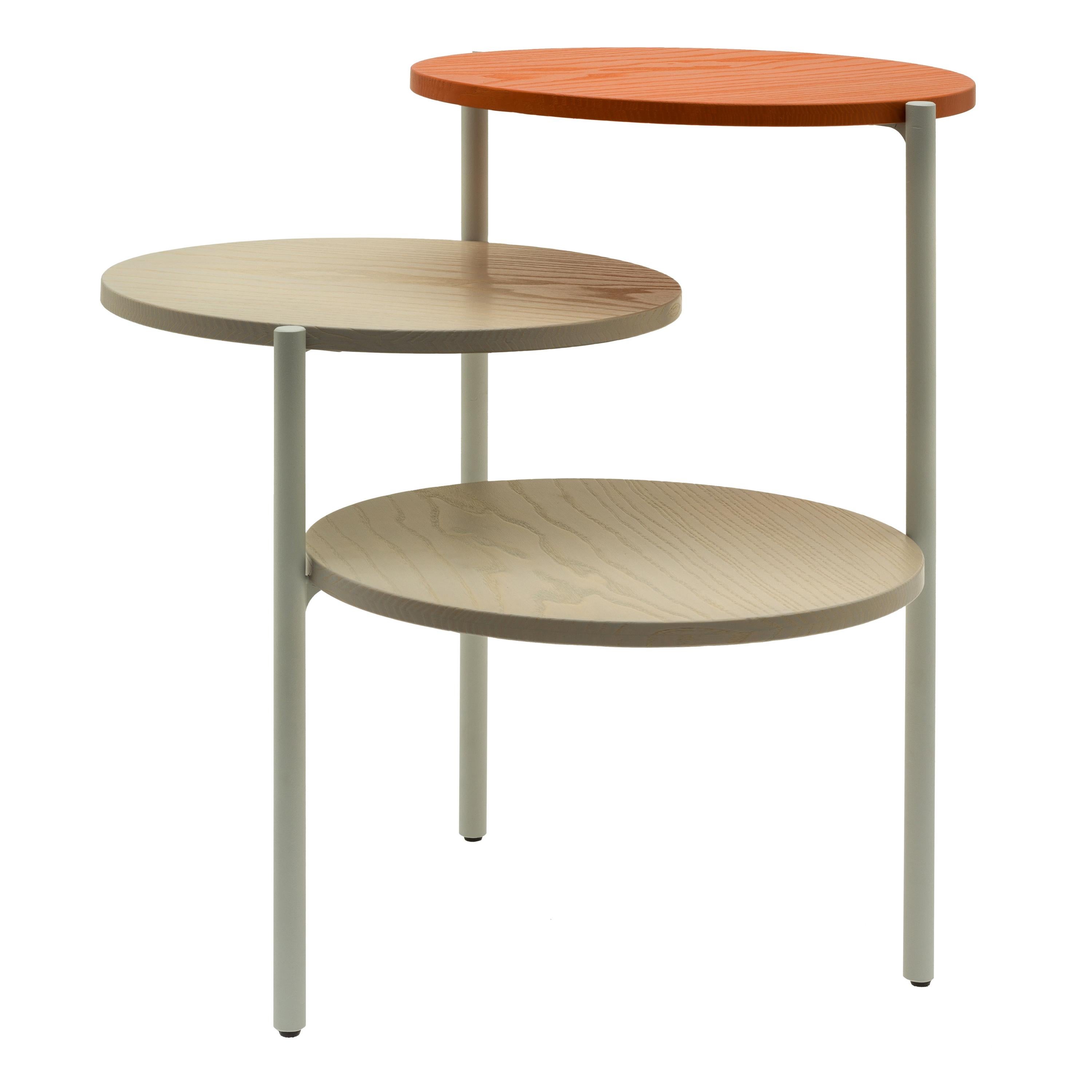 Grey & Pumpkin Triplo Table by Mason Editions For Sale