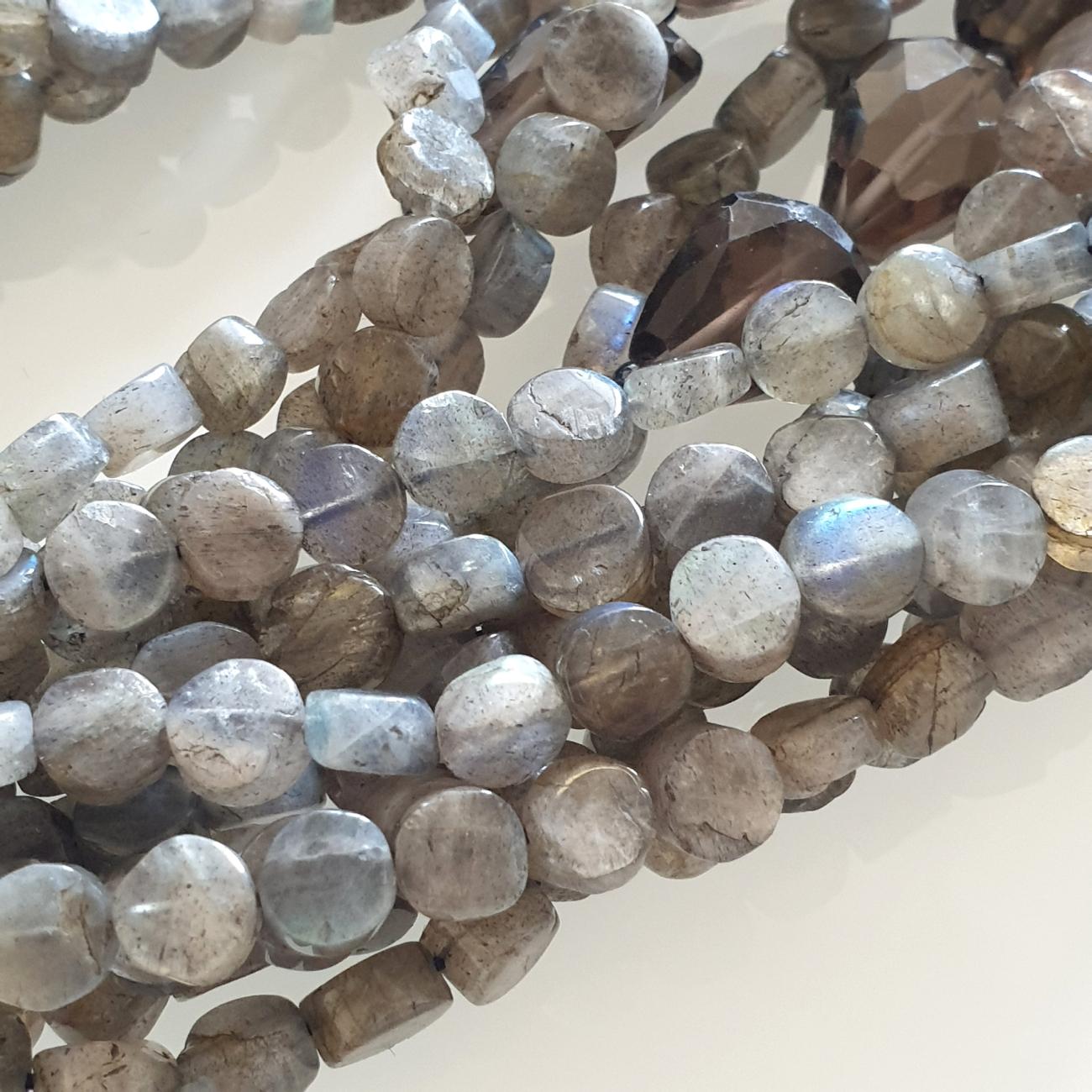Vintage-Halskette aus grauem Quarzkristall, Frankreich im Angebot 3