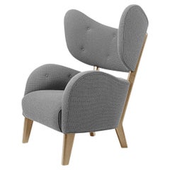 Grey Raf Simons Vidar 3 Natural Oak My Own Chair Lounge Chair by Lassen