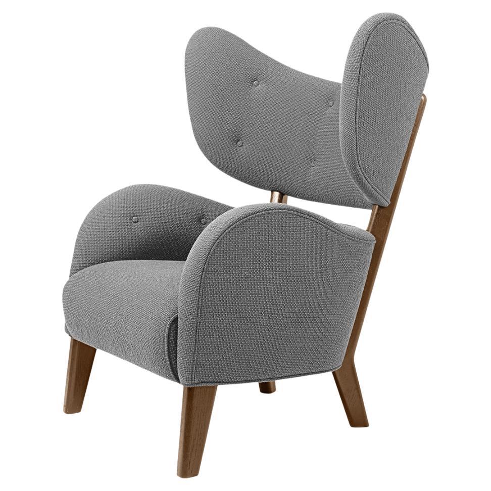 Grey Raf Simons Vidar 3 Smoked Oak My Own Chair Lounge Chair by Lassen For Sale