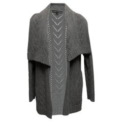 Grey Ralph Lauren Black Label Merino Wool & Cashmere Cardigan Size US M