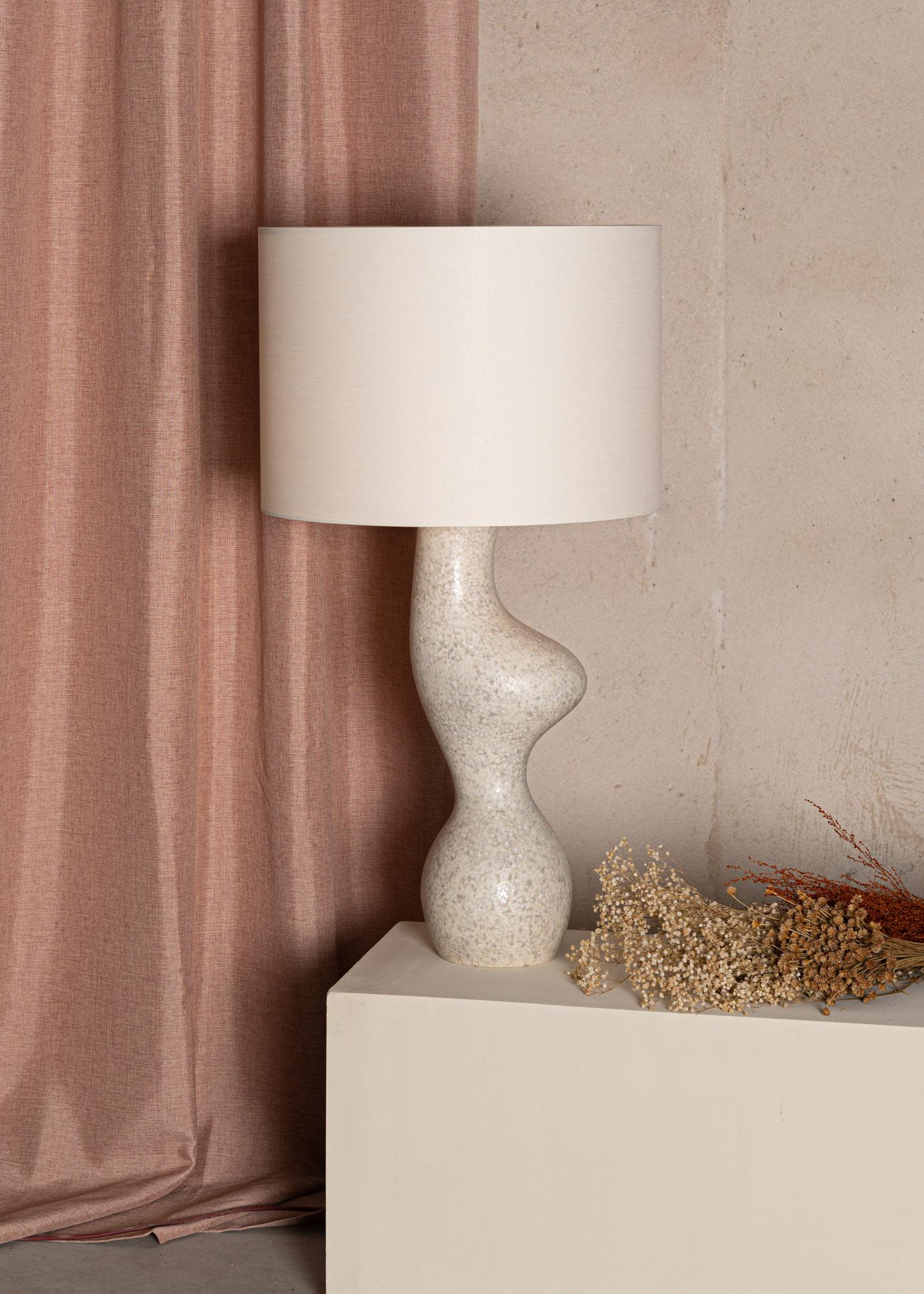 Other Grey Reactive Ceramic Venuso Table Lamp by Simone & Marcel For Sale