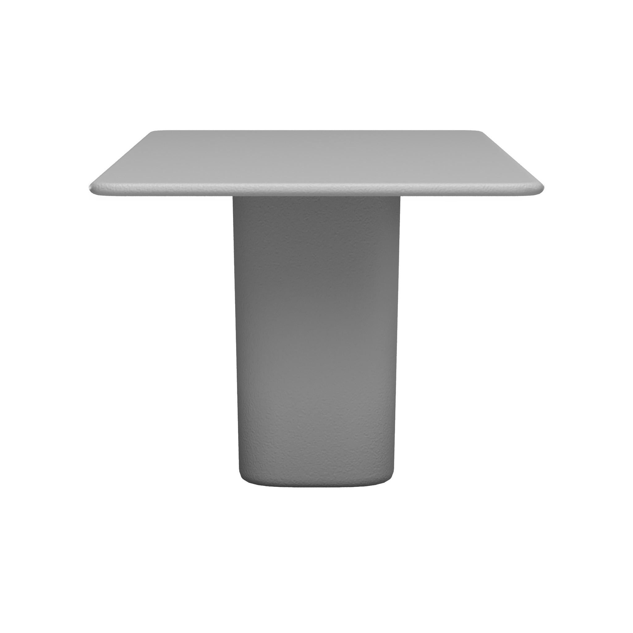 Contemporary Outdoor Dining Table, Raw Fiberglass In New Condition For Sale In New York, NY