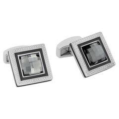 Gemelos Swarovski Quadrato grises rodiados (Edición limitada)
