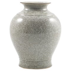 Grey Royal Copenhagen Crackle Glaze Vase