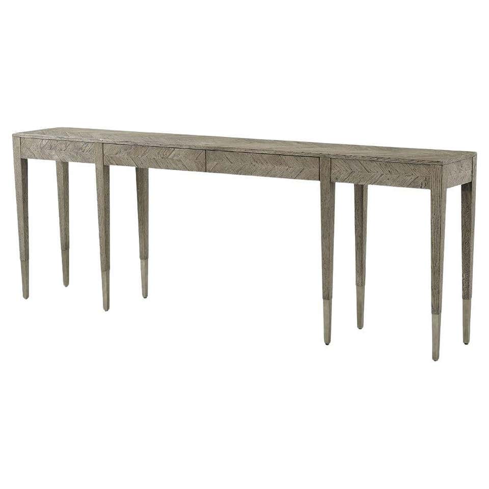 Rustic Fold Out Console Table For Sale at 1stDibs